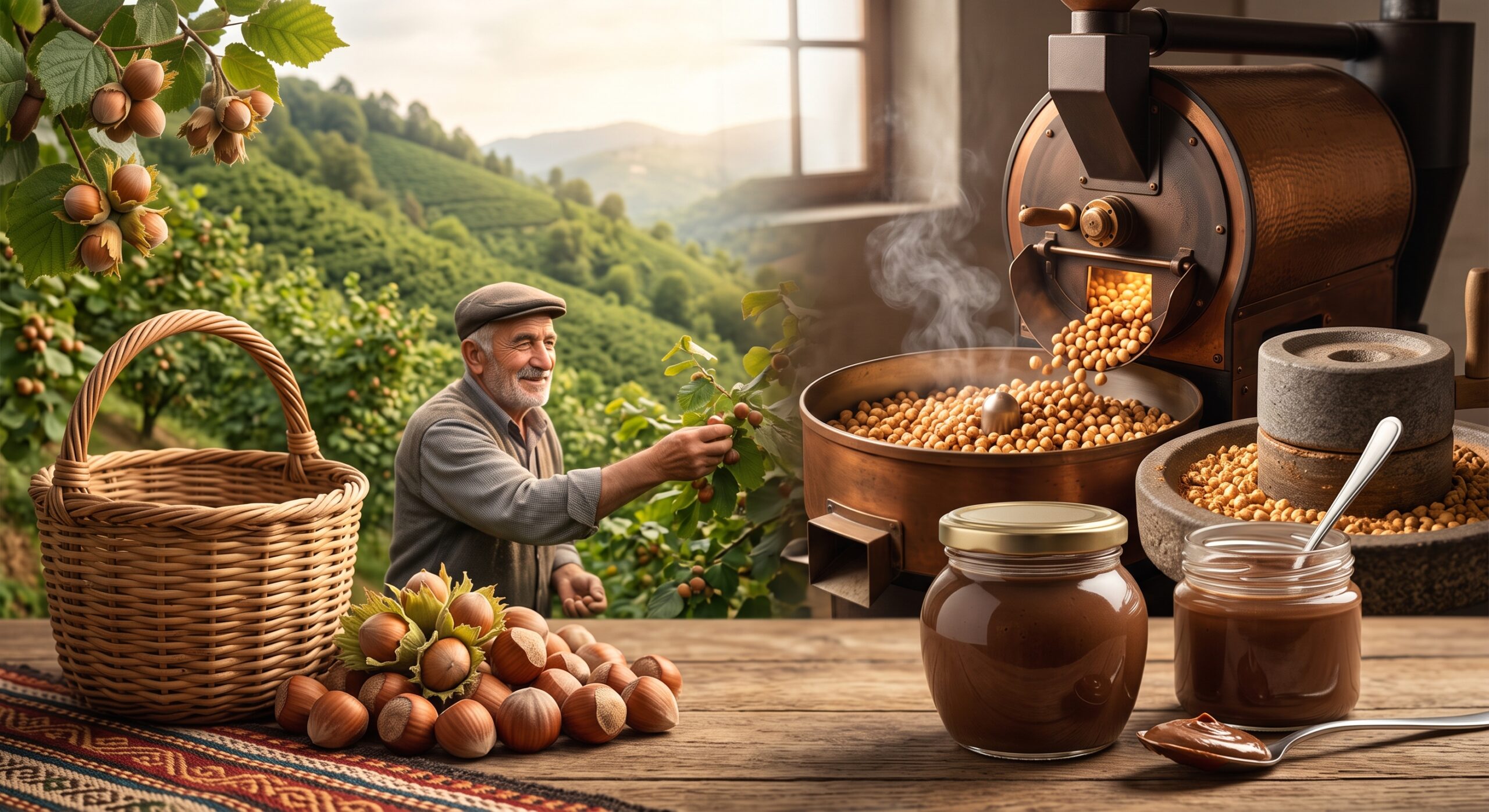 alt="Karadeniz fındık bahçesinde hasat dönemi